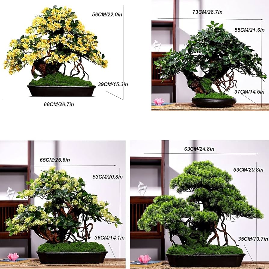 大きめ盆栽　新品　1点もの　鉢植え　人工芝 Amazon｜人工盆栽ツリー 人工盆栽リビングルーム